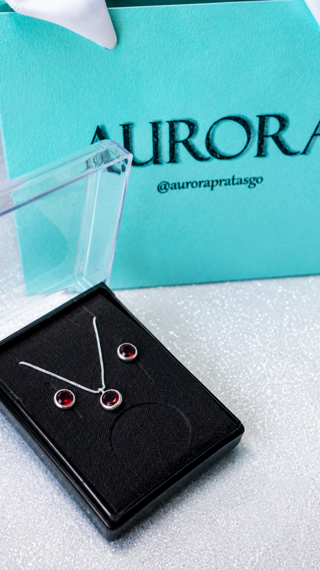 Conjunto Ponto de Luz Redondo Vermelho