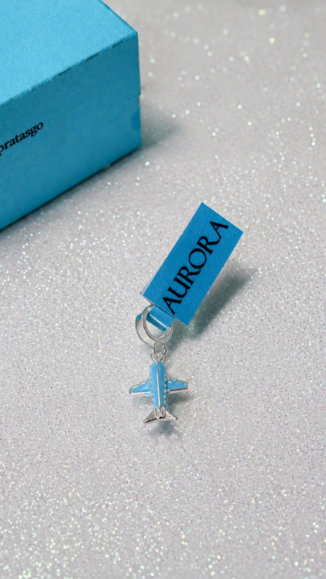 Berloque Avião Azul